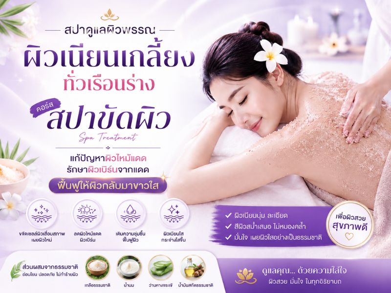 สปาดูแลผิวพรรณ ผิวเนียน สปาดูแลผิวพรรณ ผิวเนียน